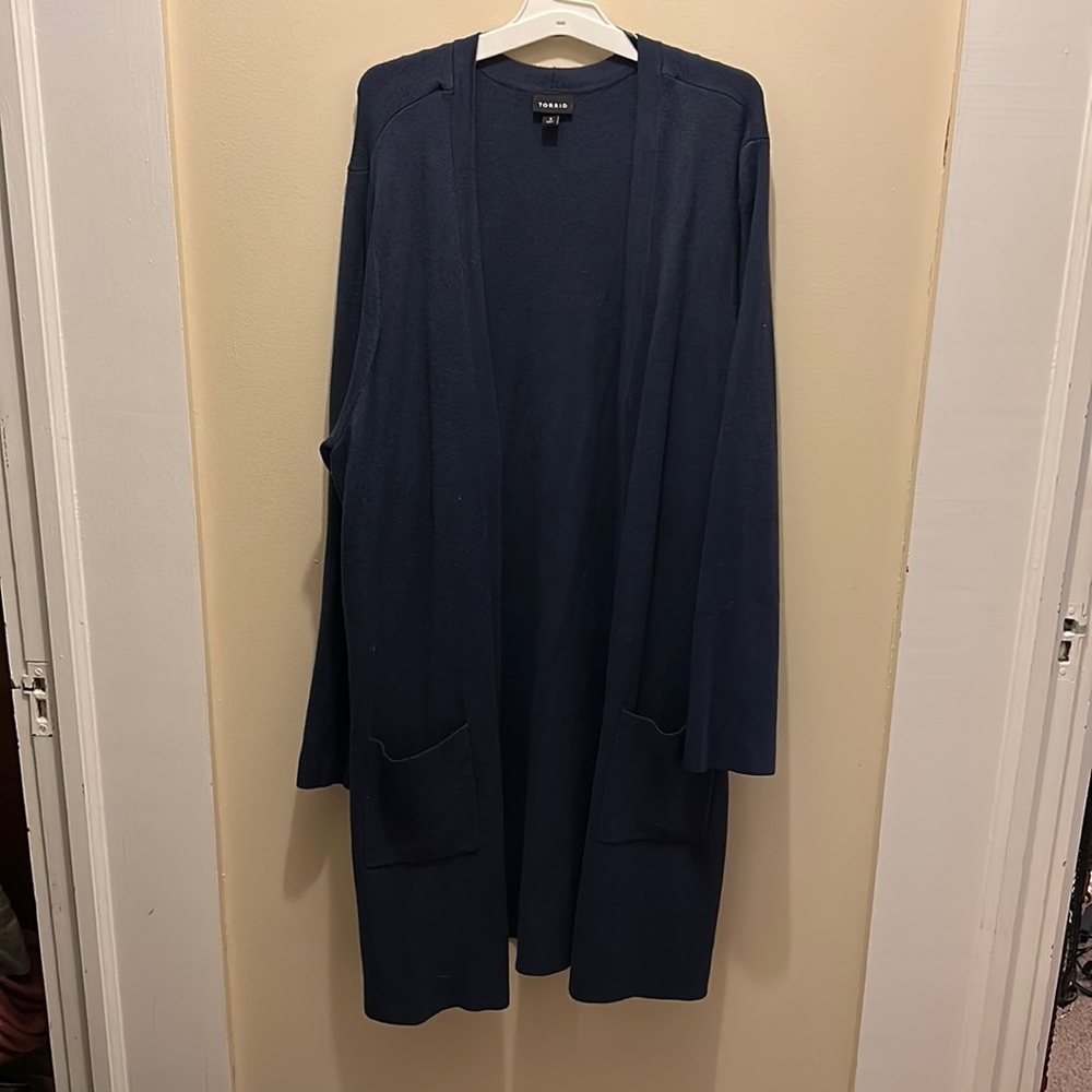 Navy blue Torrid cardigan size 3X